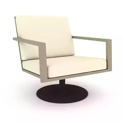 3D modern metal chair 02