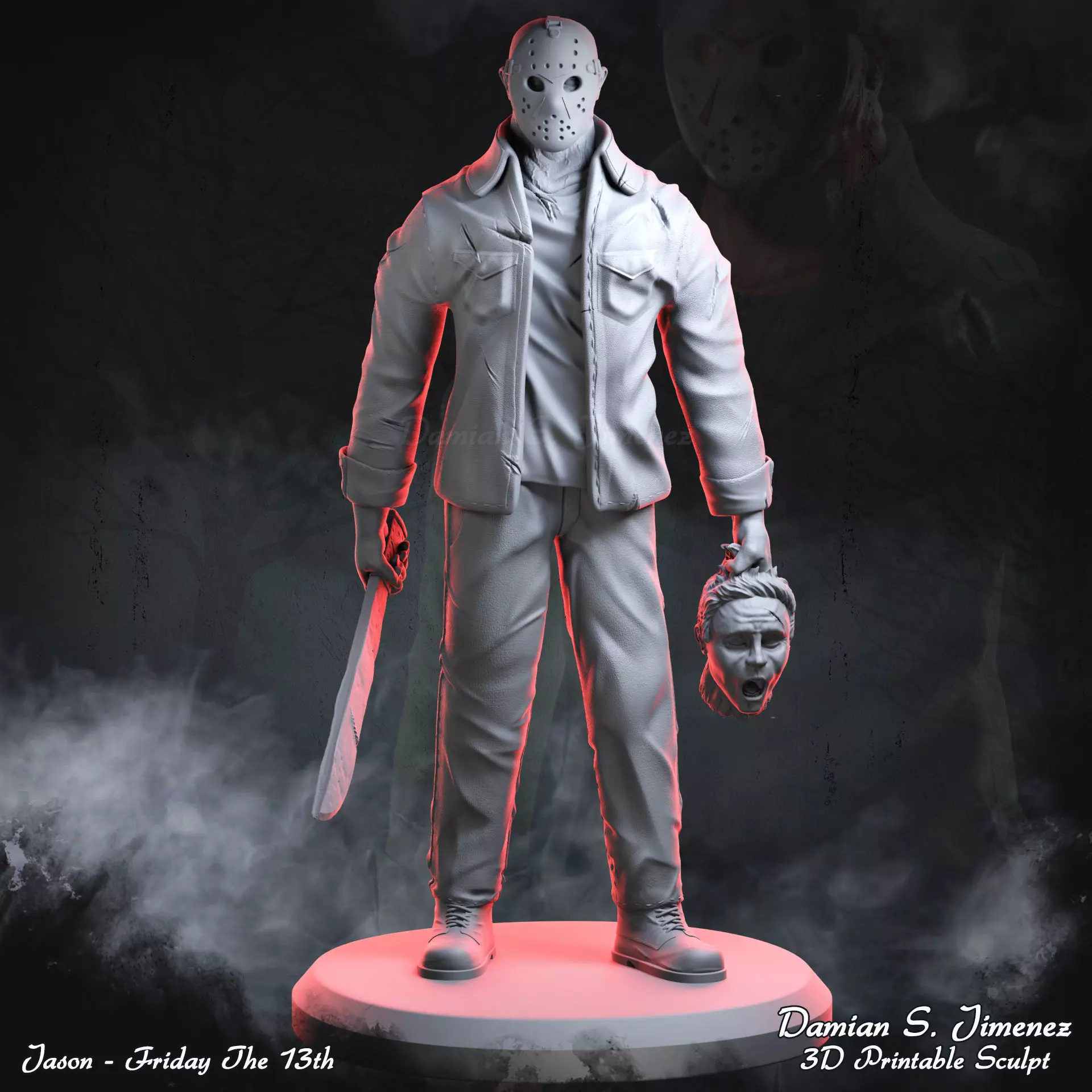 Jason Friday The 13th Printable Sculpt 3D print model_0