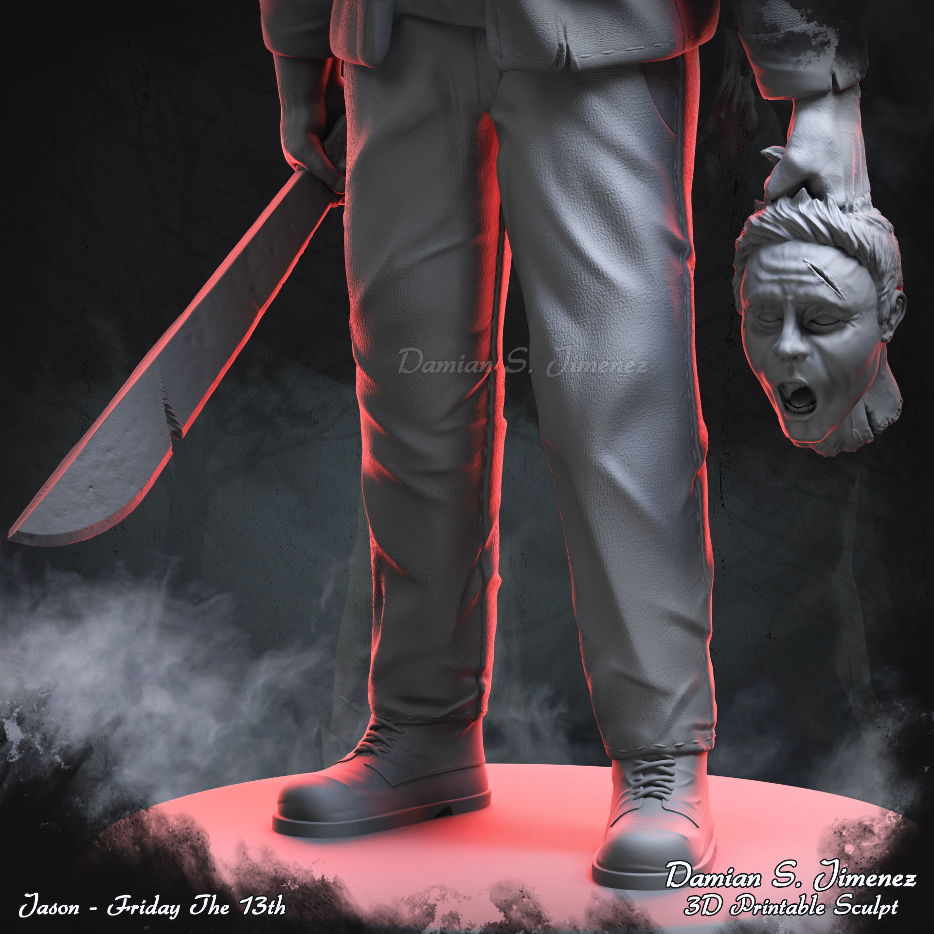Jason Friday The 13th Printable Sculpt 3D print model_8