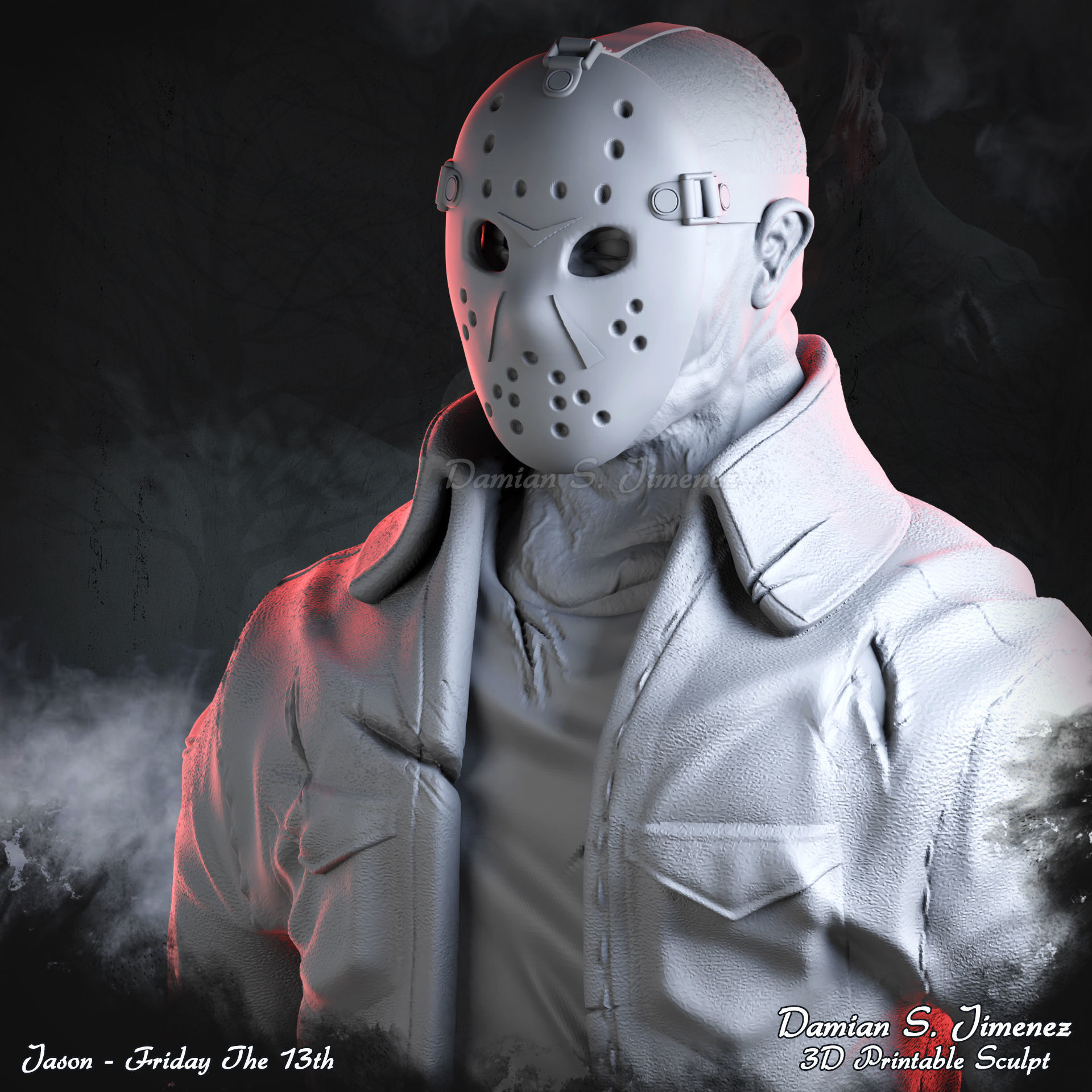 Jason Friday The 13th Printable Sculpt 3D print model_5