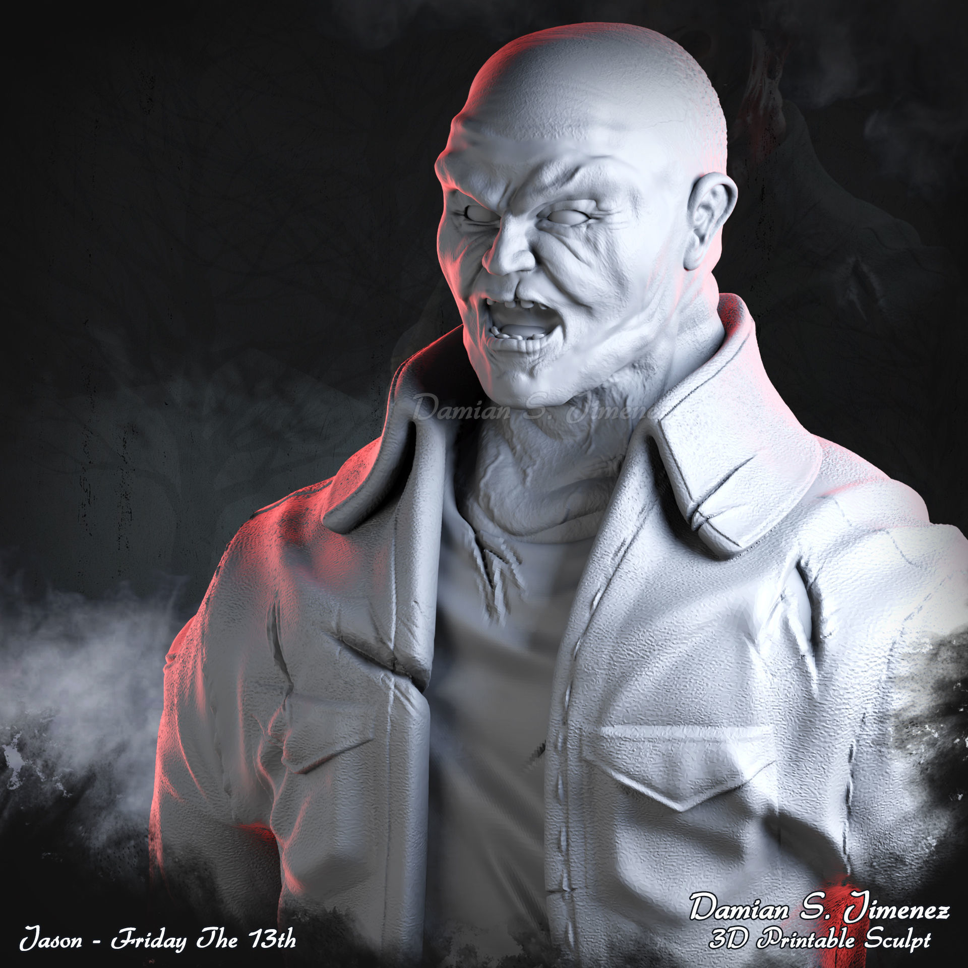 Jason Friday The 13th Printable Sculpt 3D print model_6