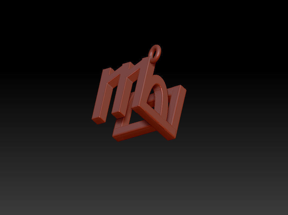 Zodiac 3d Necklace 3D print model_16