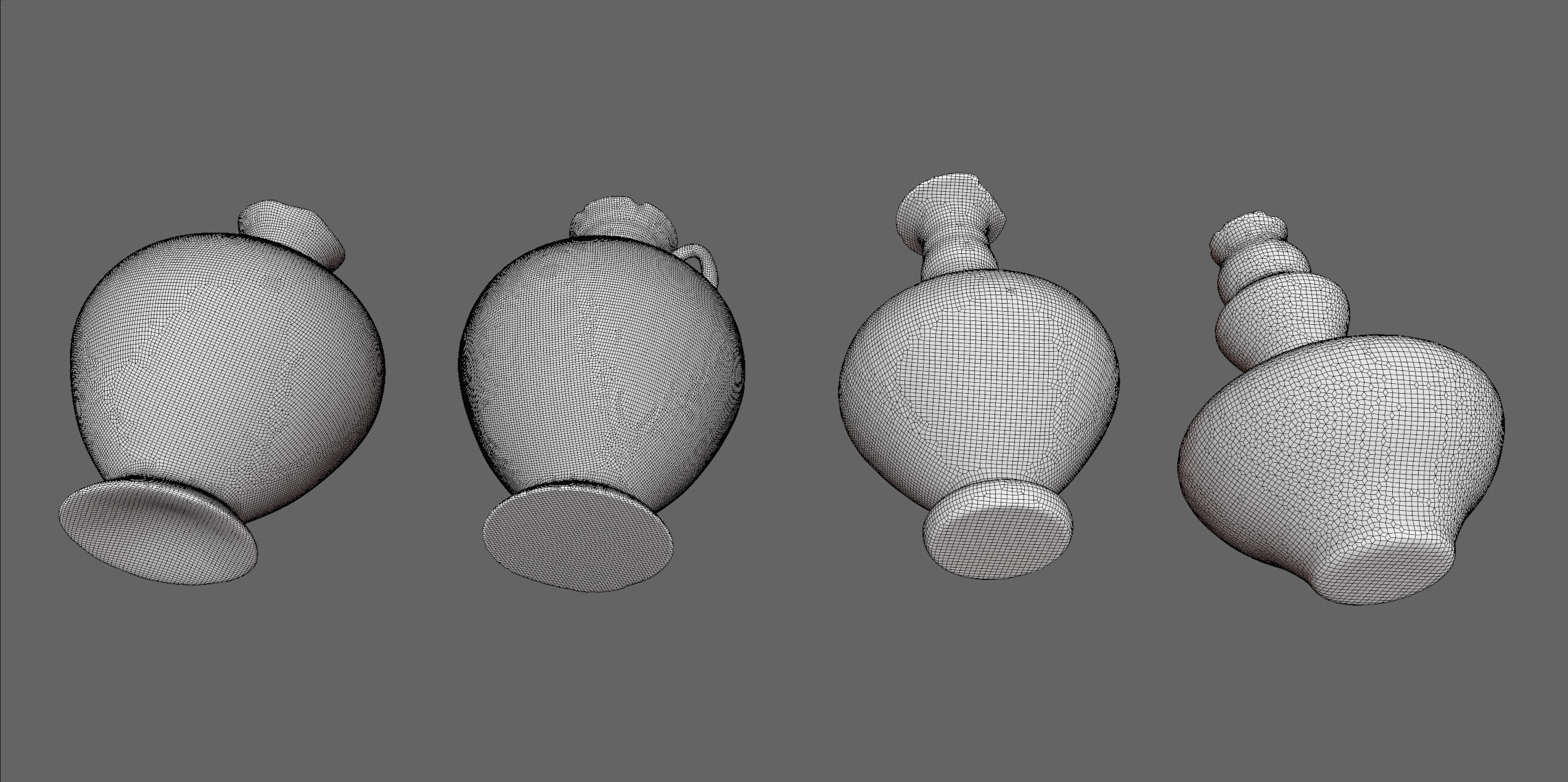 Old Jugs Pots and Vases collection 3D model_8