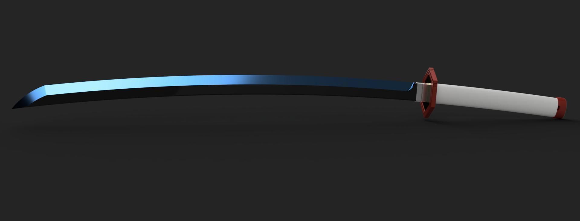 Demon Slayer Kimetsu no Yaiba - Giyu Tomioka Katana - Scabbard 3D print model_3