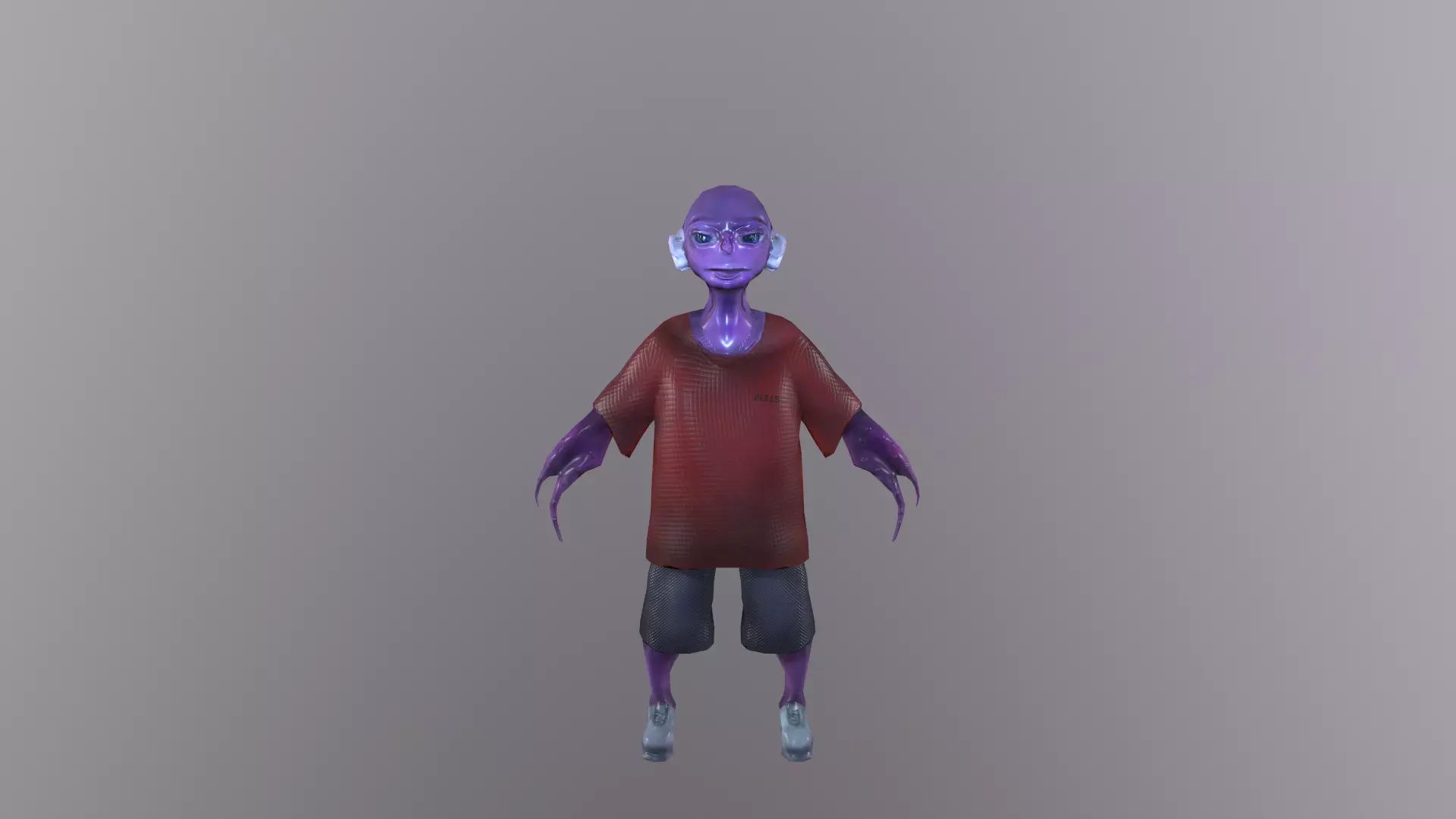 Low-poly crab dj Low-poly 3D model