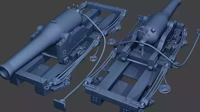 American civil war Dahlgren Cannon ACWDC 3D print model
