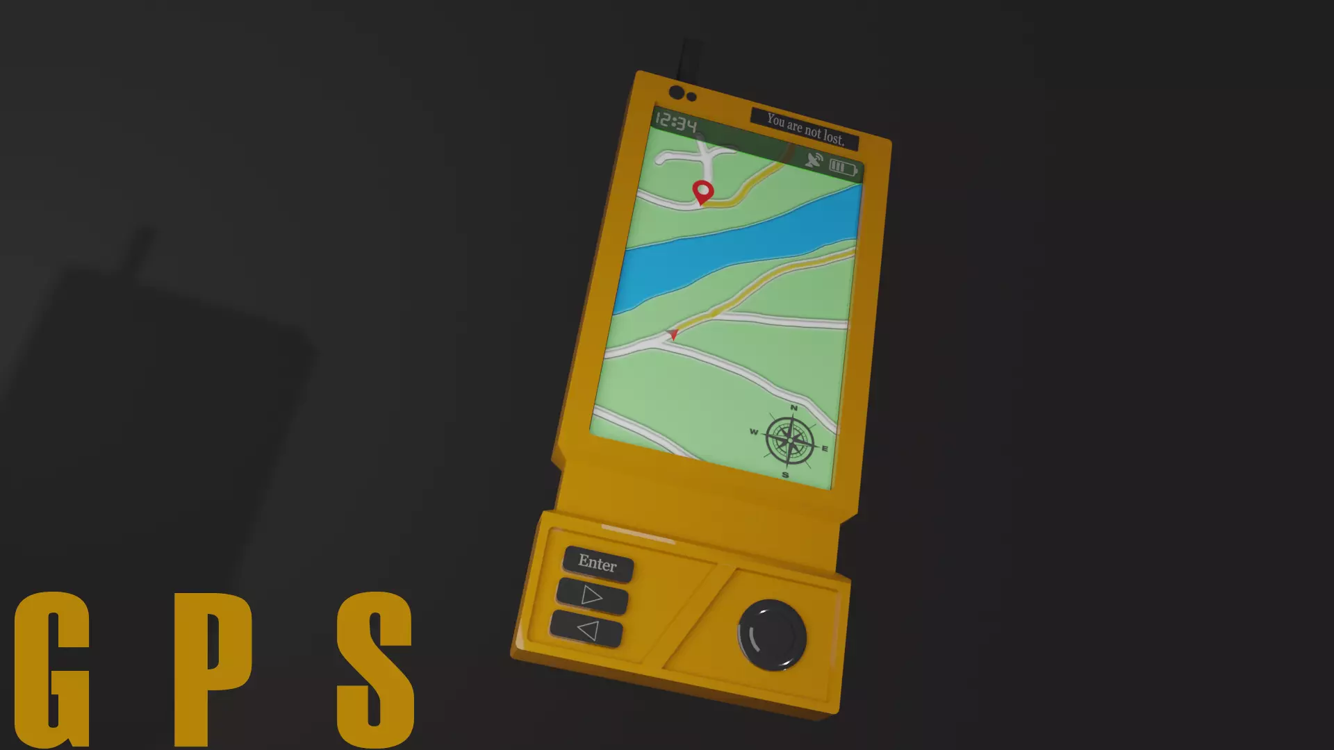 GPS Navigation Free low-poly 3D model