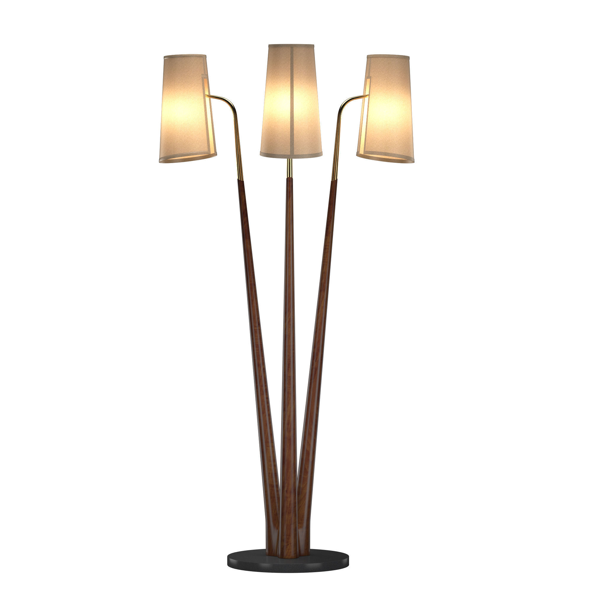 Swan Floor Lamp 3D model_2