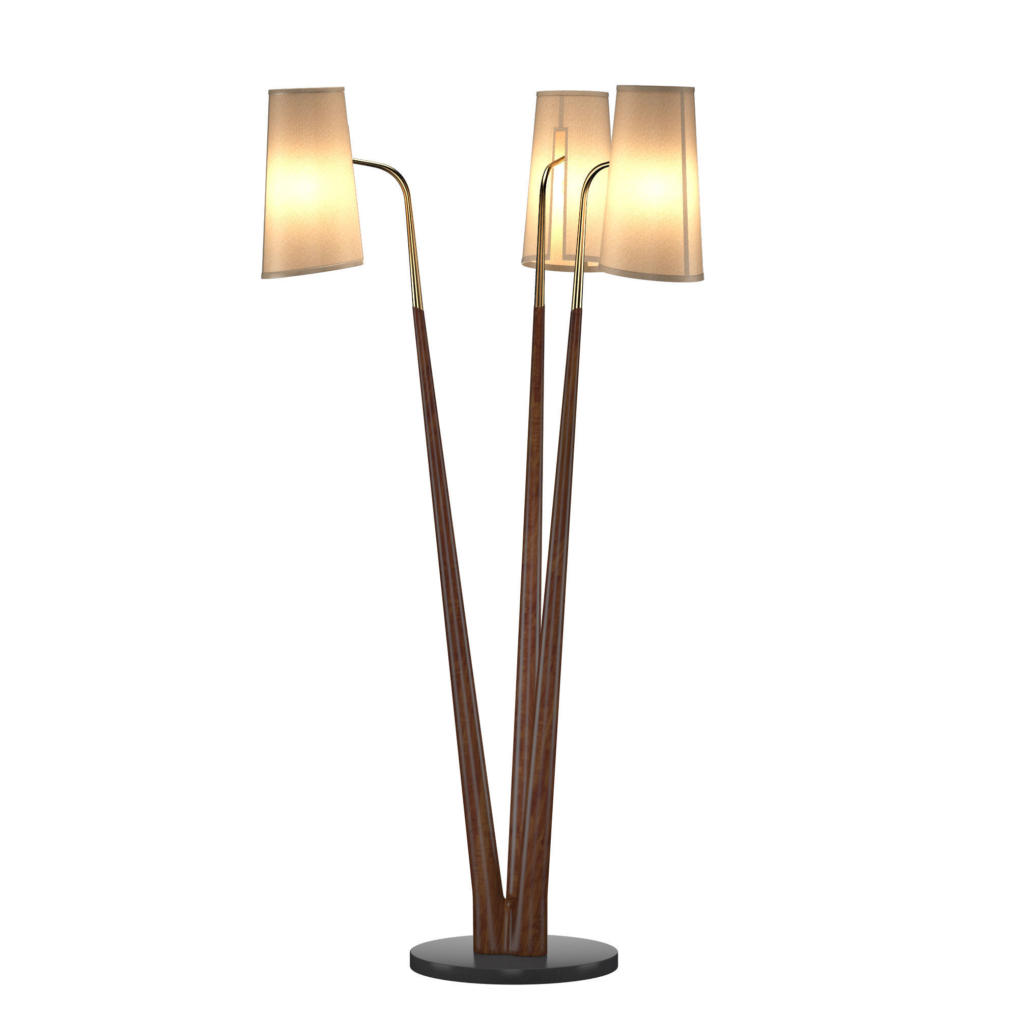 Swan Floor Lamp 3D model_1