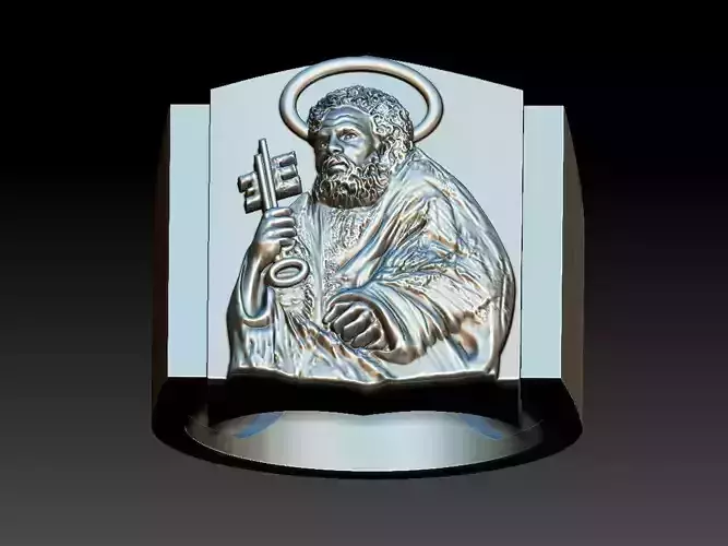 Fisherman Ring Pope Ring 3D print model