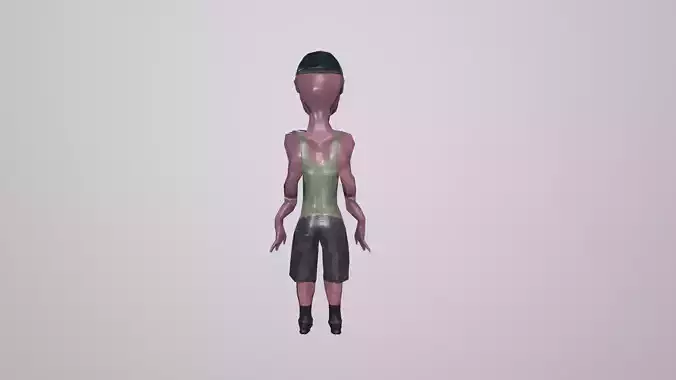 low poly casual guy