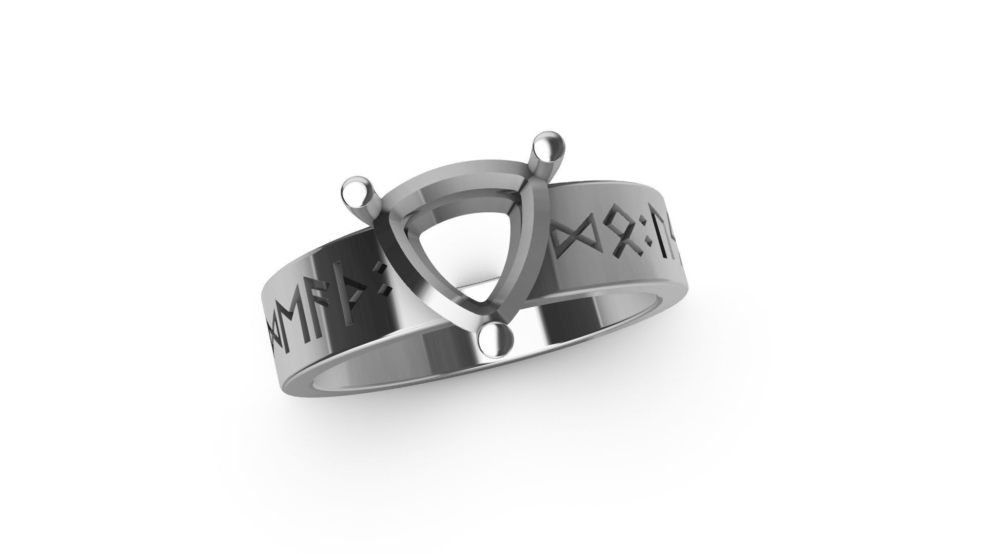 Viking Runes Ring 3D print model_13