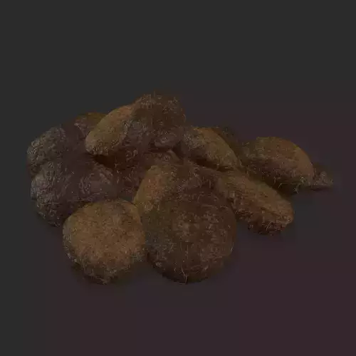 Horse Poop Low-poly 3D model