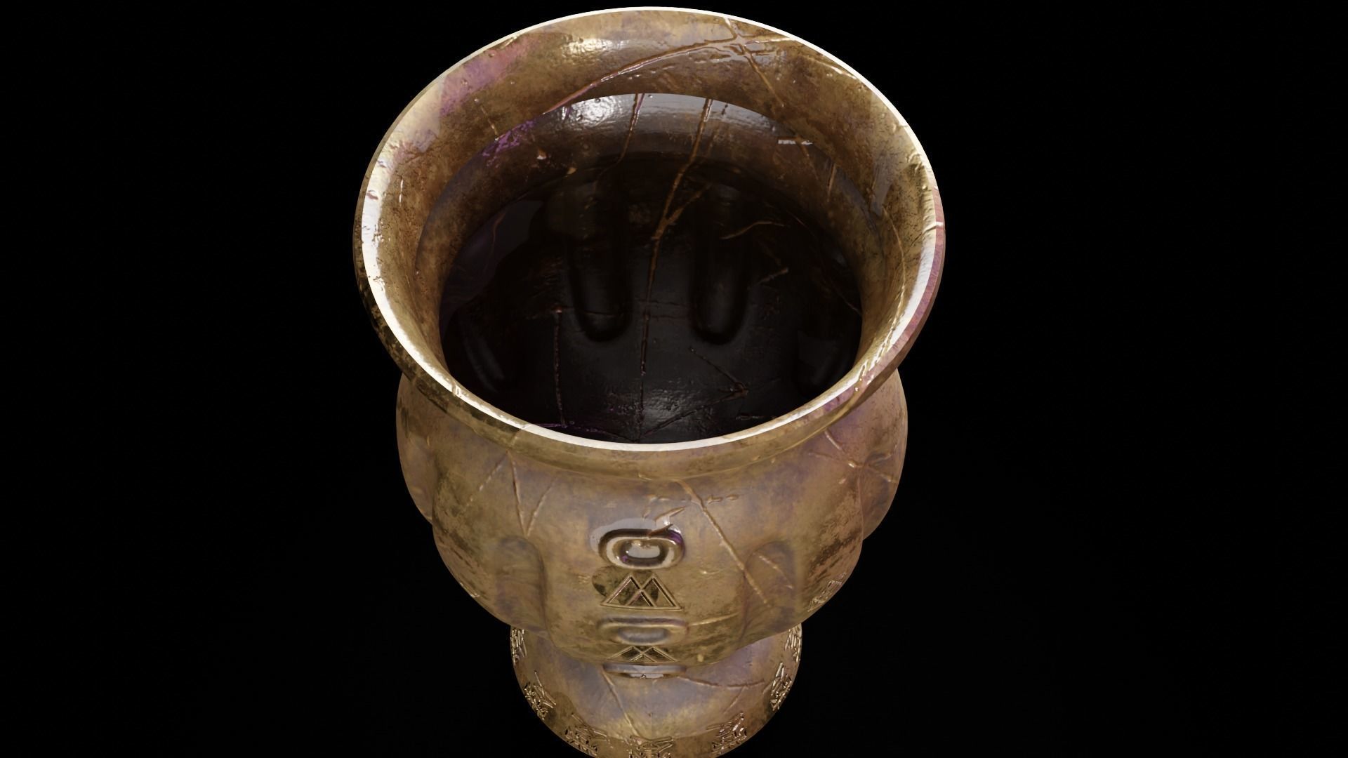 Ancient chalice 3D model_1