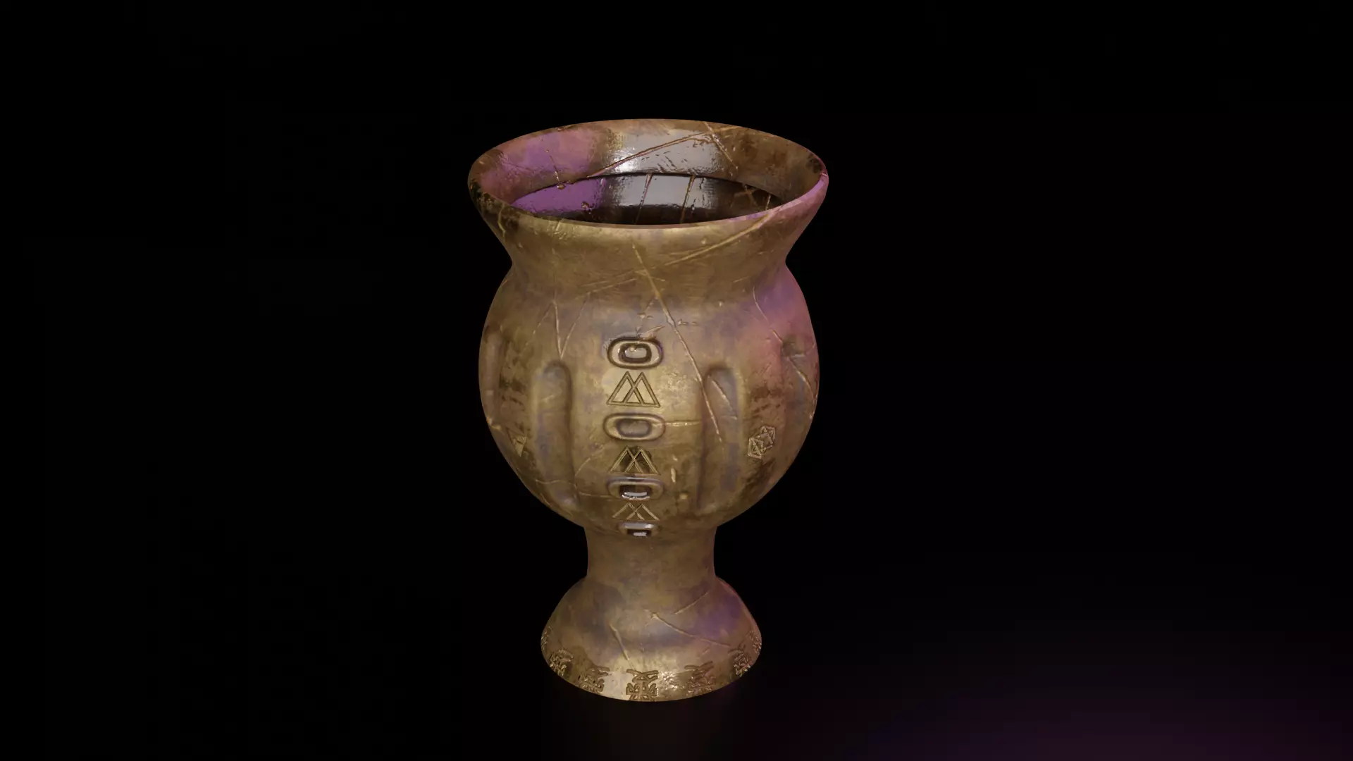 Ancient chalice 3D model_0