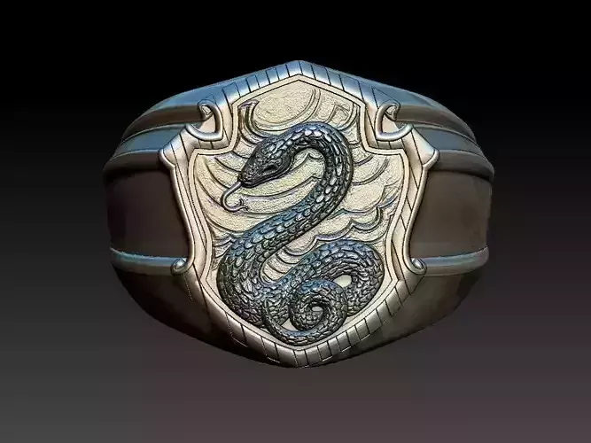 Slytherin House Ring 3D print model