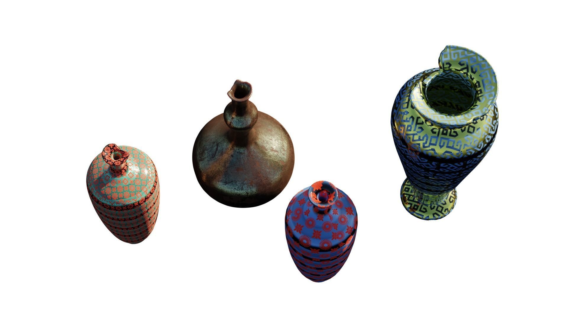 Various Vases Collection  3D model_3