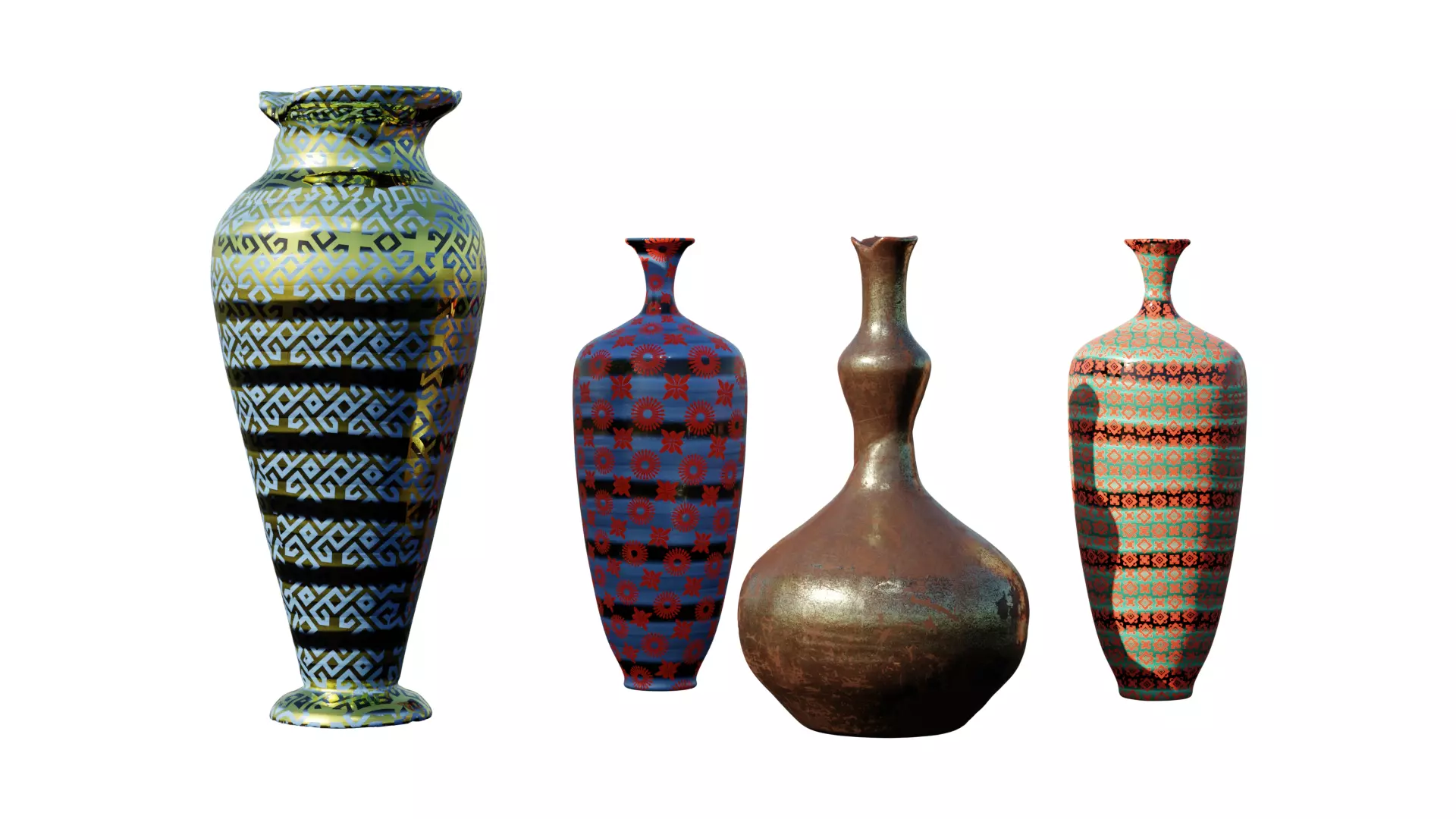 Various Vases Collection  3D model_0