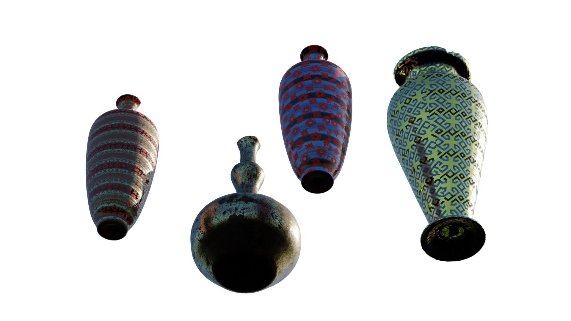 Various Vases Collection  3D model_4