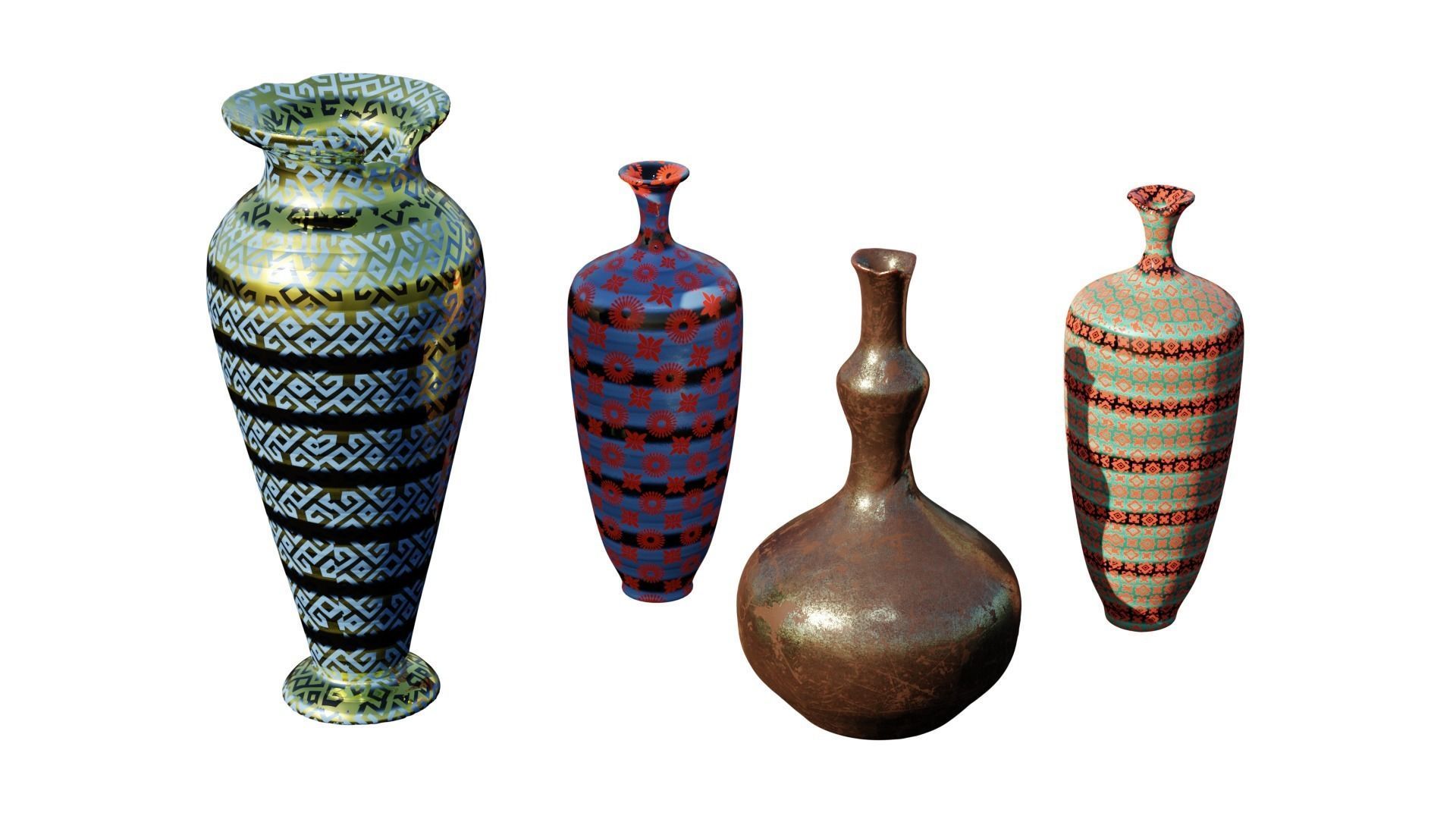 Various Vases Collection  3D model_1