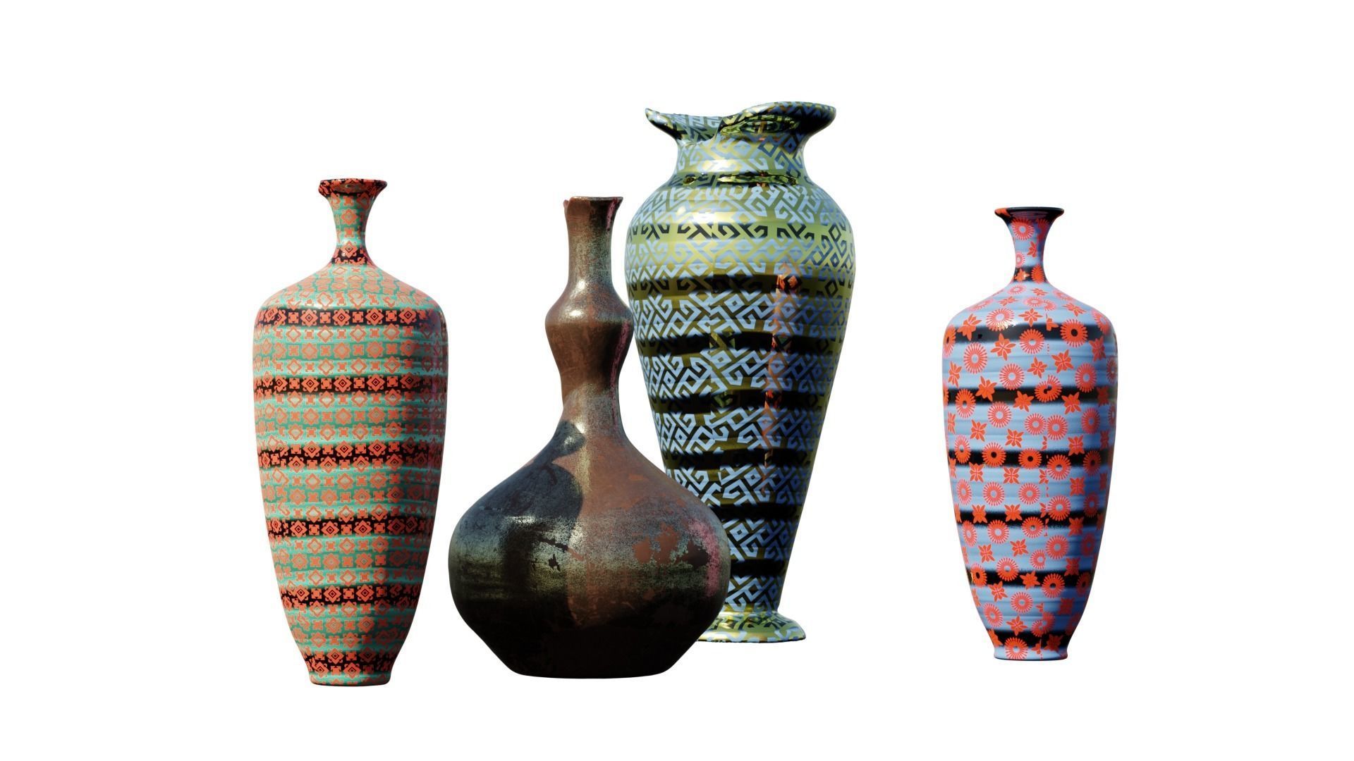 Various Vases Collection  3D model_2
