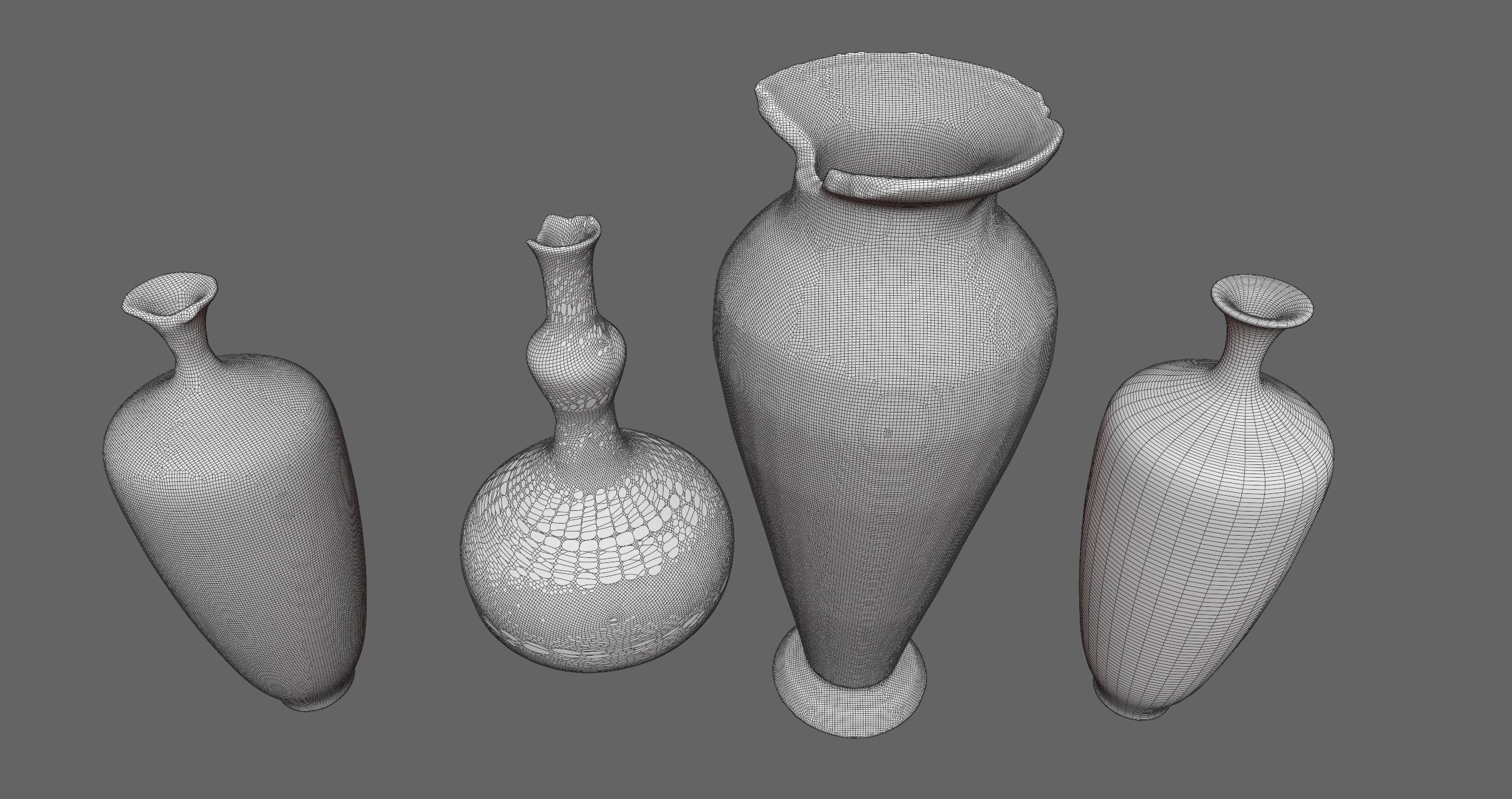 Various Vases Collection  3D model_7
