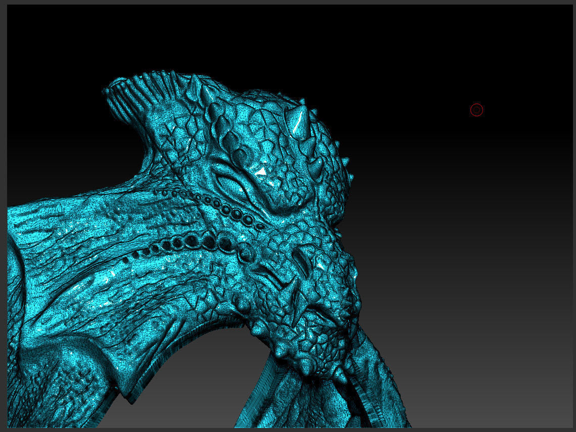 Dragon Phoenix Biker Ring    3D print model_11