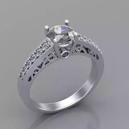 diamond ring 3D print model