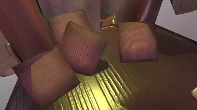 low-poly pillow for games