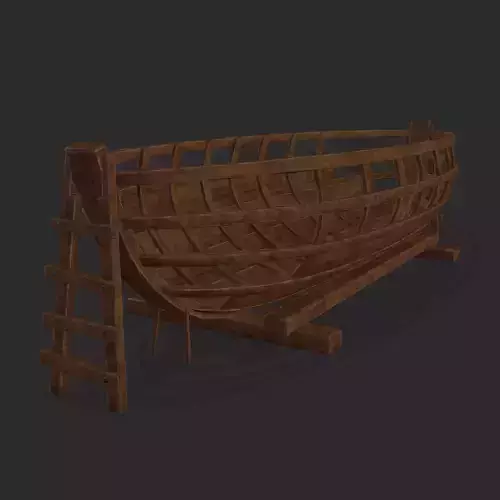 Half Built Viking Boat