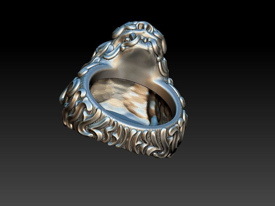 Tiger Ring 3D print model_17