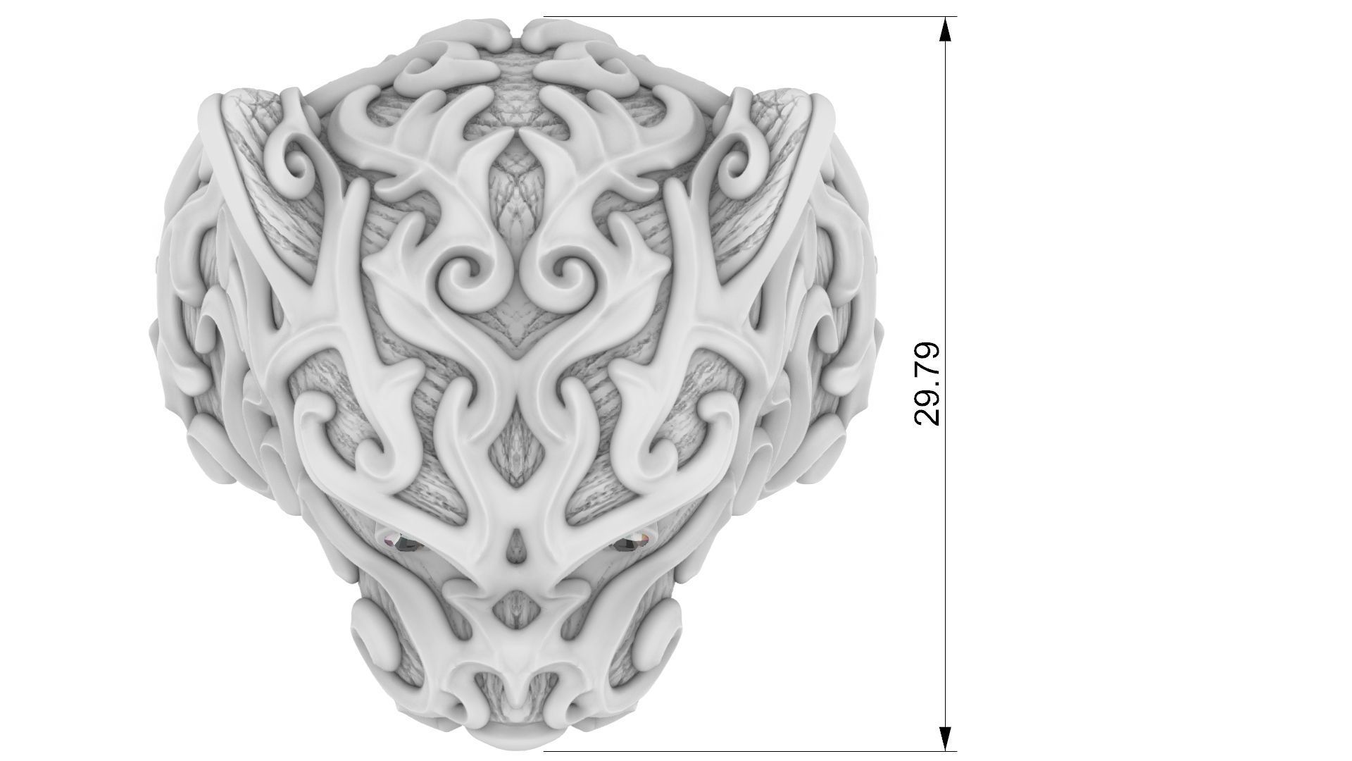 Tiger Ring 3D print model_4