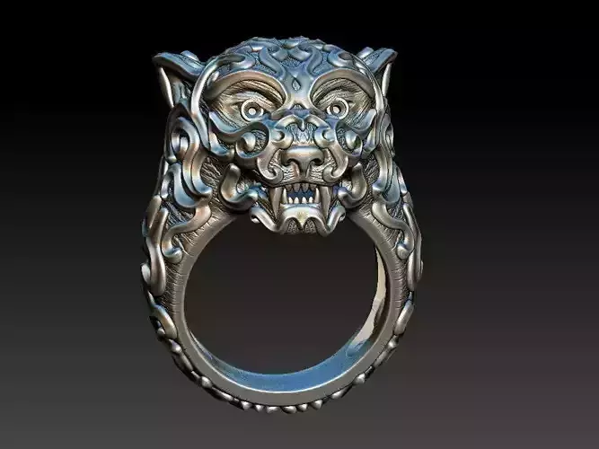 Tiger Ring 3D print model