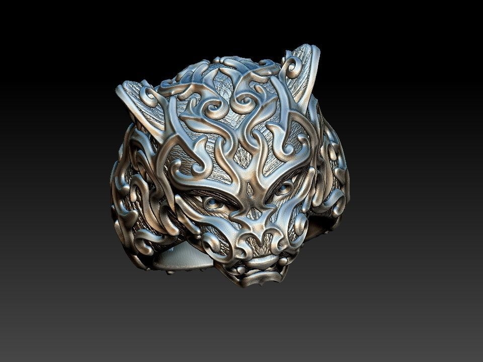 Tiger Ring 3D print model_18