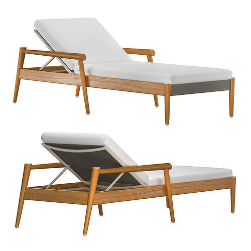 KONOS CHAISE LOUNGE WITH ARMS 3D model