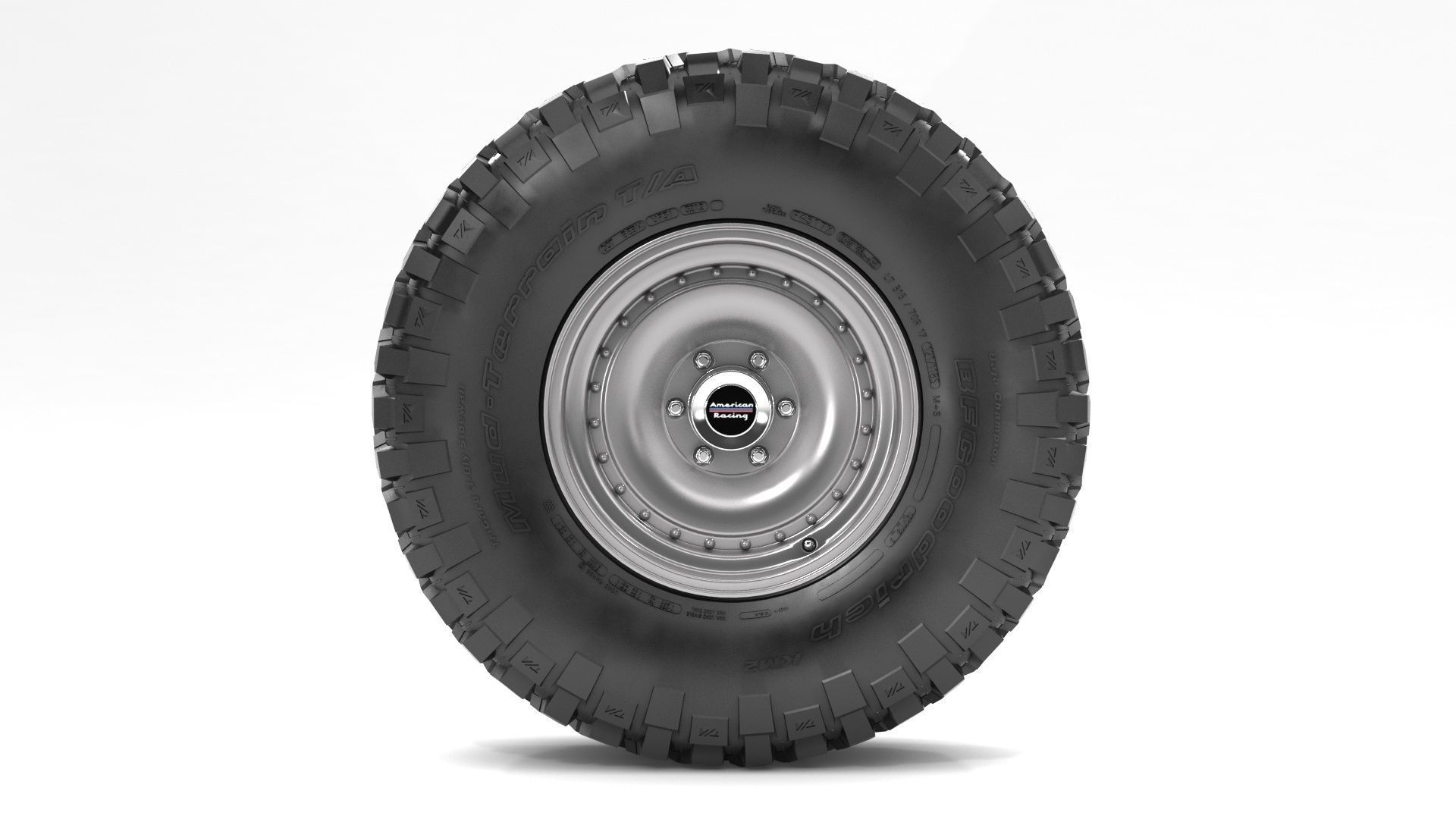 OFF ROAD WHEEL AND TIRE 6 3D model_4