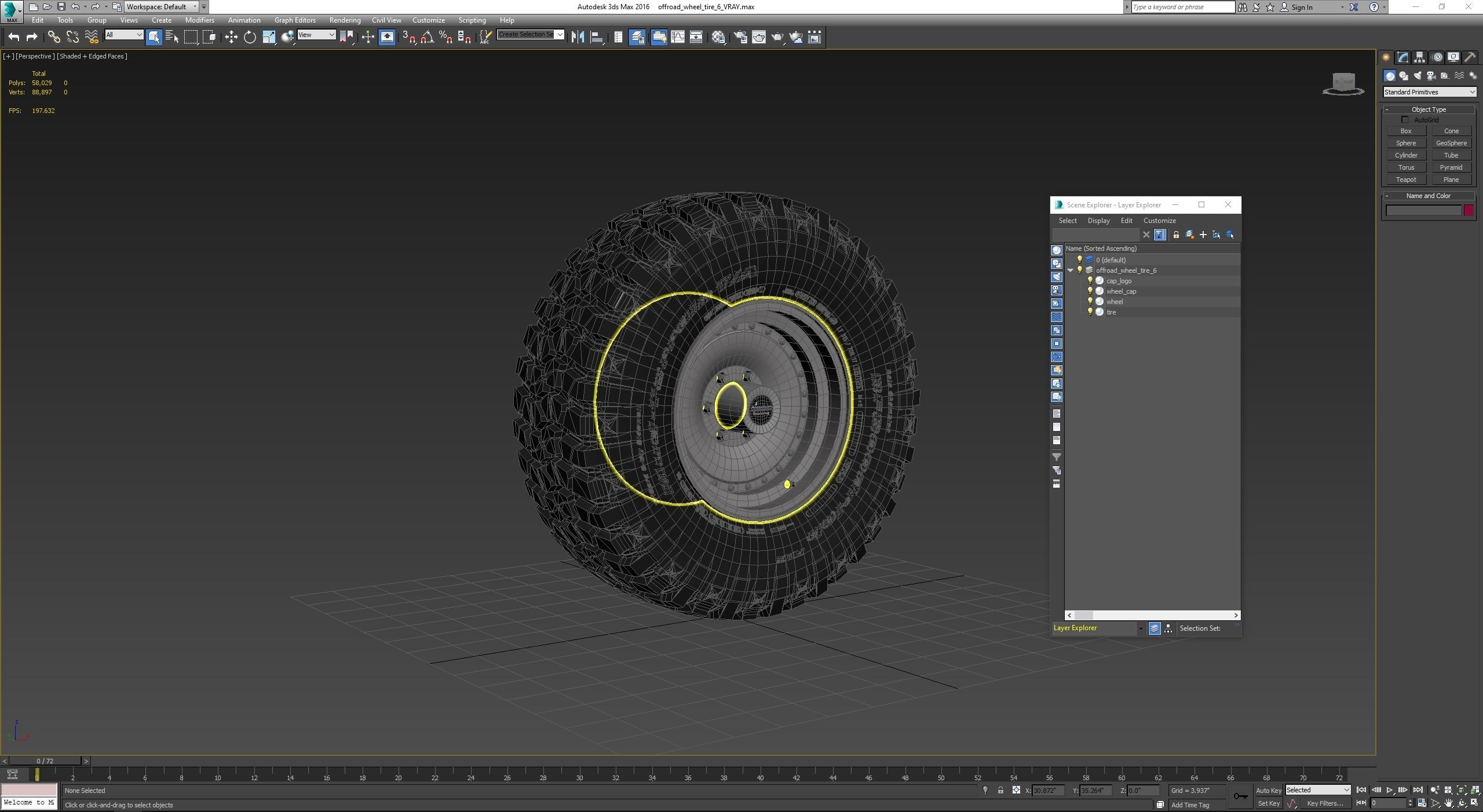 OFF ROAD WHEEL AND TIRE 6 3D model_6