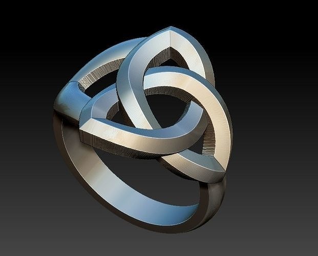 Triquette Ring 3D print model