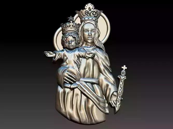 Nossa Senhora Auxiliadora - Mary 3D print model