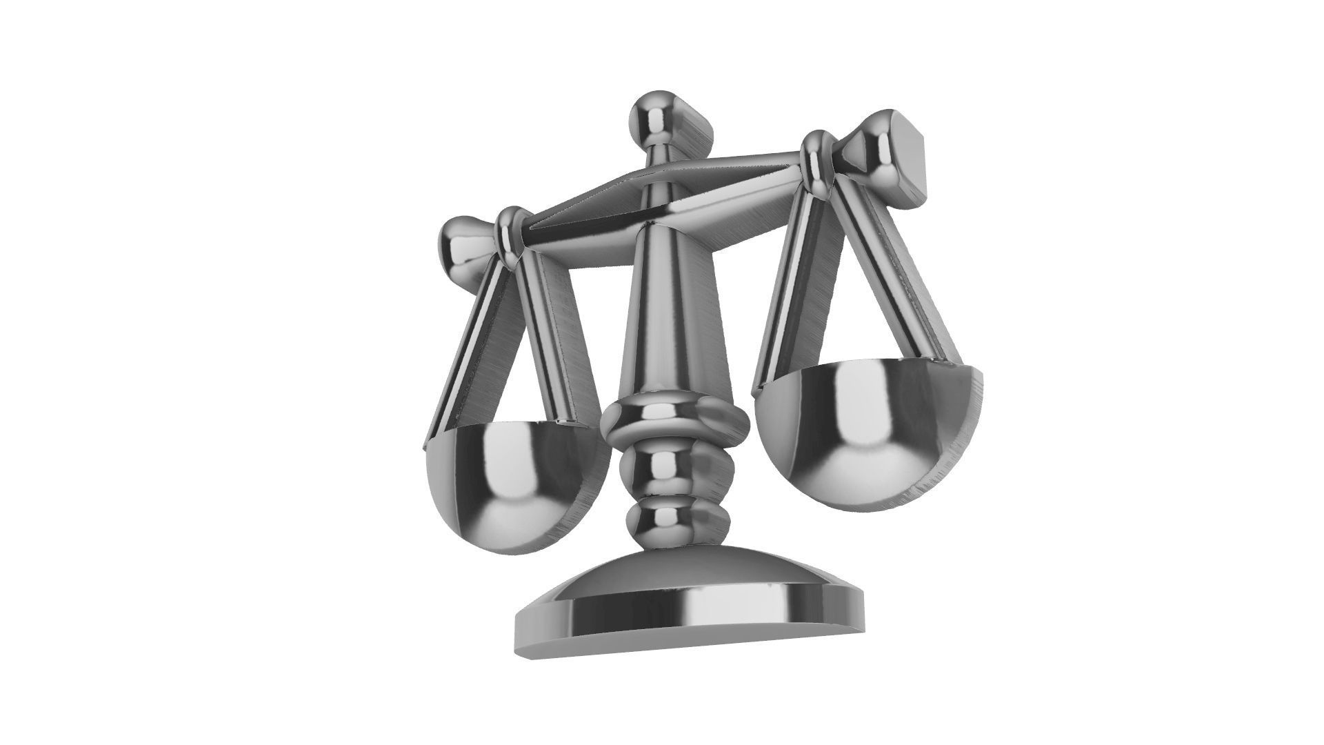 Balance Scale Of Justice 3D print model_9