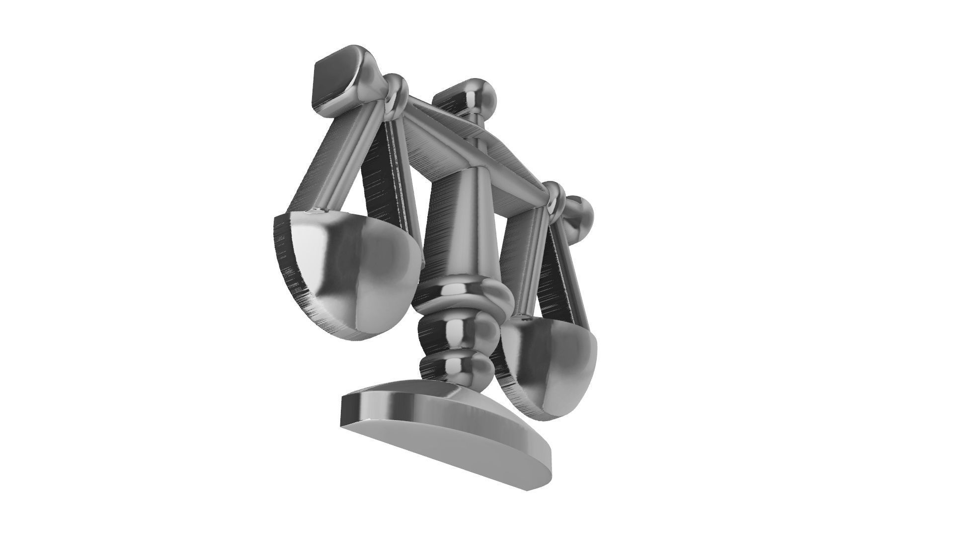 Balance Scale Of Justice 3D print model_5