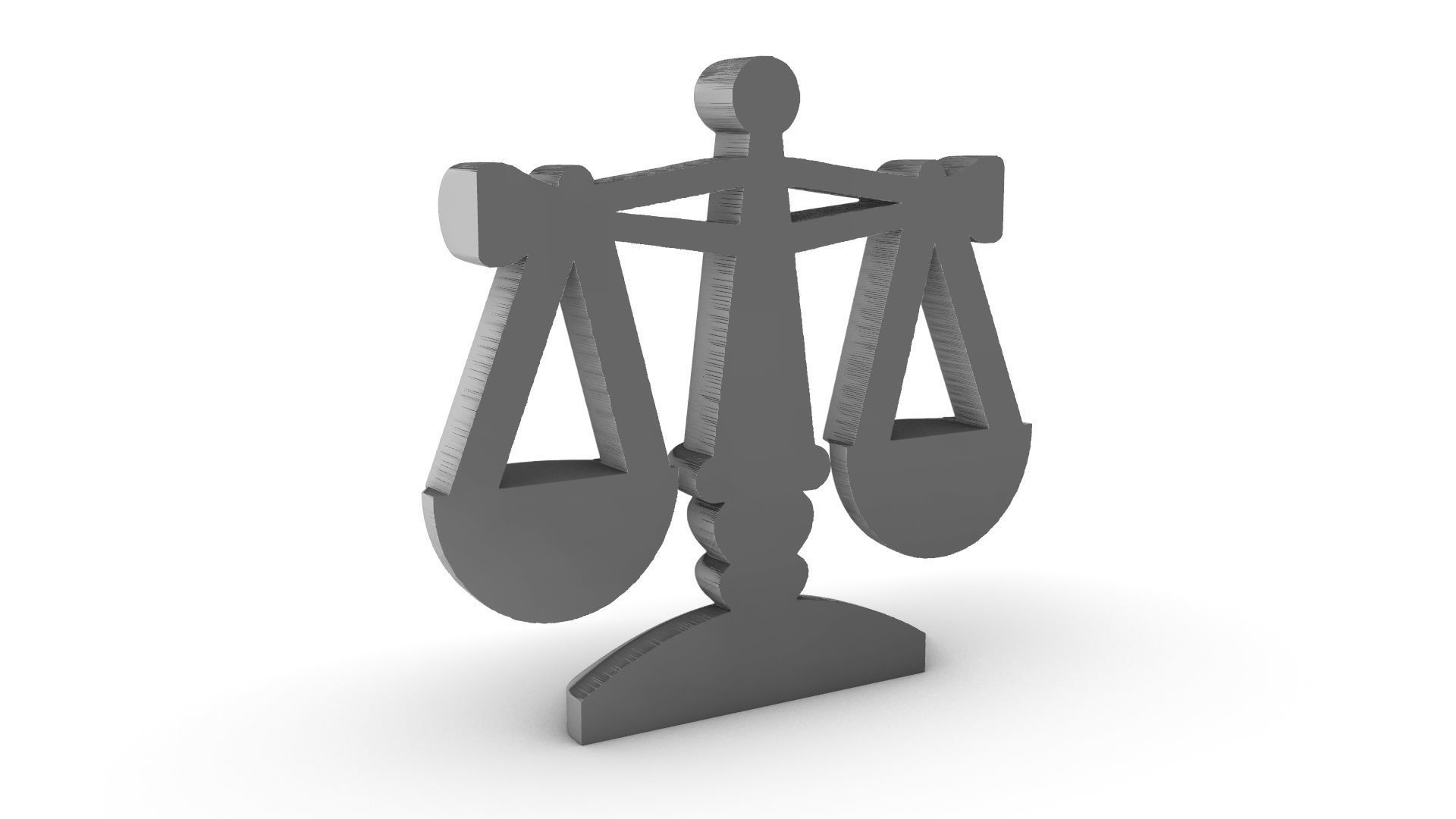 Balance Scale Of Justice 3D print model_7