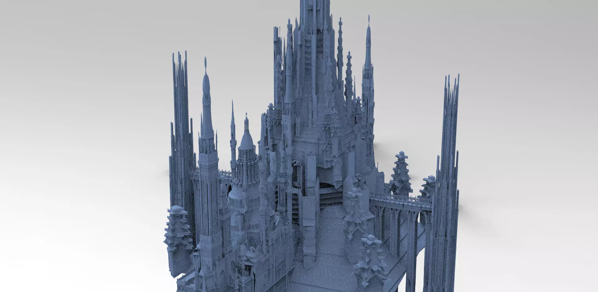 Advanced Civilization Tower Design 2 3D model_0