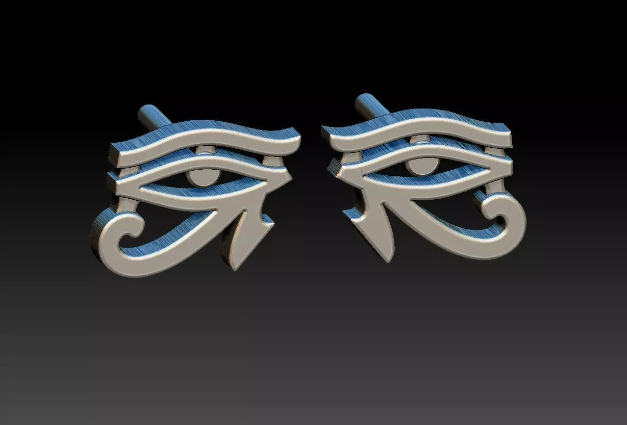 Eye of Horus Earring 3D print model