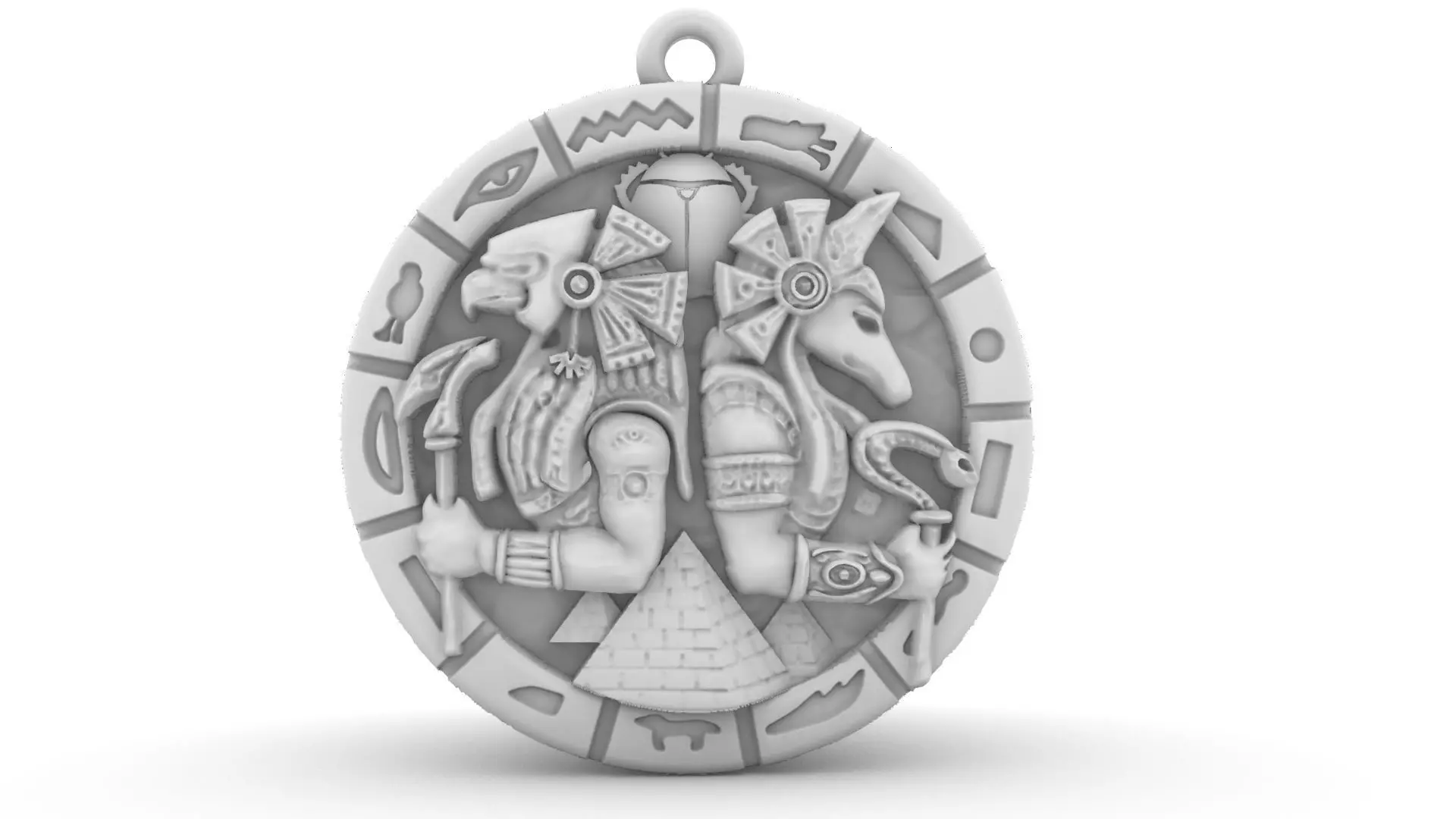 Anubis Pendant  3D print model_0