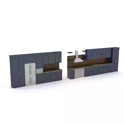 3d modern kitchen design