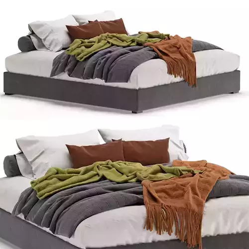 Meridiani Derek Bed Grey 