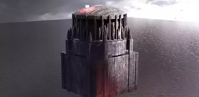 Mordor Fantasy Style Tower 3D model