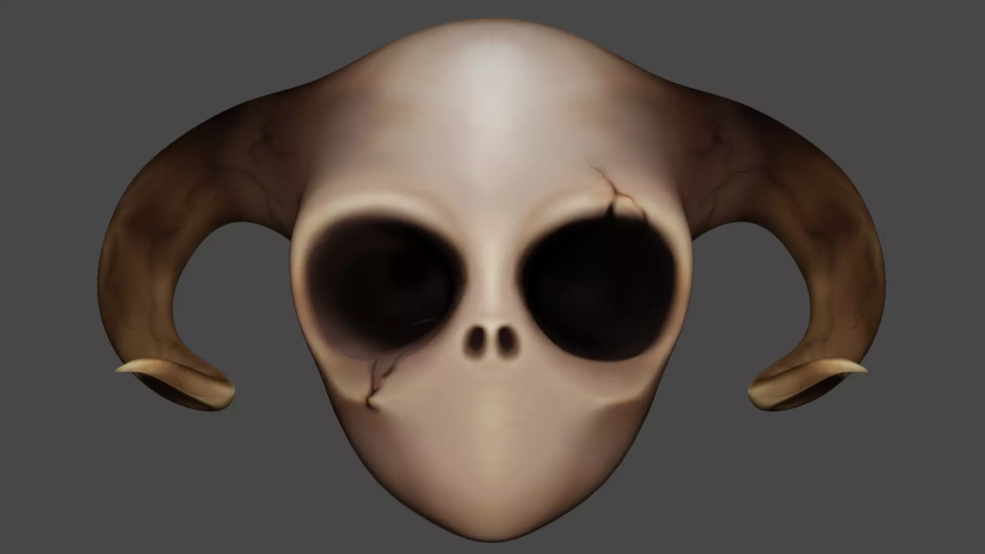 goat skull 3D model