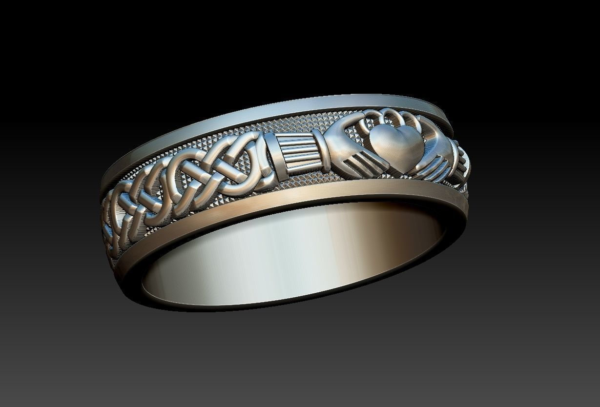 Claddagh Celtic 3D print model_1